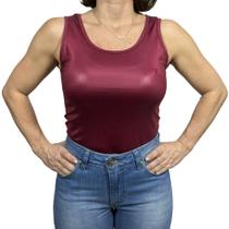 Body Vinho Feminino Texas Farm Liso Basico