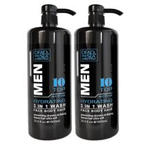 Body Wash Dead Sea Collection 3 em 1 para homens 1000mL x 2