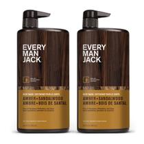 Body Wash Every Man Jack Sandalwood and Amber 1L para homens