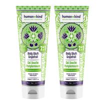 Body Wash Human+Kind nutre a pele seca com óleo de coco 250mL x2 Body Wash Human+Kind nutre a pele seca com óleo de coco 250mL x2