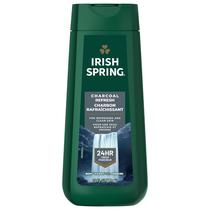Body Wash Irish Spring Charcoal Refresh 600 ml para homem, pacote com 4