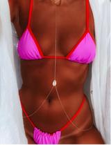 Bodychain borychain corrente de corpo Búzios verdadeiro Bodychain borychain corrente de corpo Búzios verdadeiro