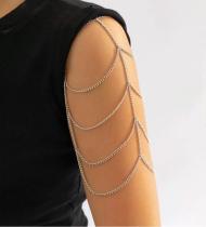 Bodychain Borychain de Braço Ombreira banhado Ouro e Prata Bodychain Borychain de Braço Ombreira banhado Ouro e Prata