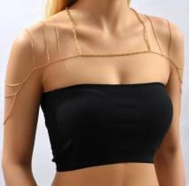 Bodychain borychain de Braço Ombreira banhado Ouro e Prata