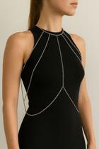 Bodychain Borychain Ombreira de correntes opção Ouro e Prata