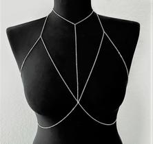 Bodychain borychain sutiã de correntes banho Ouro e Prata Bodychain borychain sutiã de correntes banho Ouro e Prata