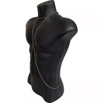 Bodychain colar corporal transversal modelo masculino prata dourado preto Bodychain colar corporal transversal modelo masculino prata dourado preto