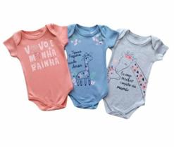 Bodys/ kit 3 unidades manga curta/ tamanho: p