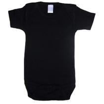 Bodysuit Bambini Baby unissex de algodão preto Interlock 0-3M