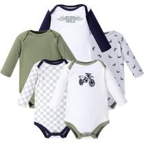 Bodysuits Hudson Baby Cotton de manga comprida unissex de 9 a 12 meses