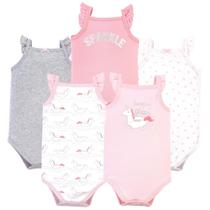 Bodysuits Hudson Baby Cotton, sem mangas, unicórnio, 3-6 meses
