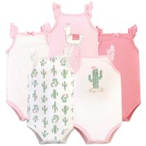 Bodysuits Hudson Baby sem mangas de algodão unissex de 0 a 3 meses