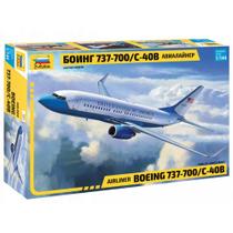 Boeing 737-700 Civil C-4 1/144 Zvezda 7027 B737 B737-700 - Kit para montar e pintar