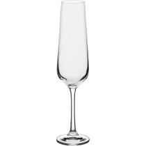 BOHEMIA SANDRA TAÇA CHAMPANHE 25x6x6cm 200ml CRISTAL TRANSP 6PÇ