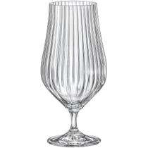 BOHEMIA TULIPA OPT TAÇA CERVEJA 20x9x9cm 540ml CRISTAL TRANSP 6PÇ