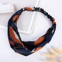 Boho Leopard Twist Knot Headband Elastic Wrap Turbante Faixa de cabelo Yoga Sport Ladies