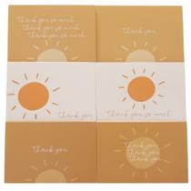 Boho Obrigado Cards com envelopes 30 pacote Primeira viagem ao redor do sol Cartão de notas em branco em branco Você é meu raio de sol Obrigado cartões para formatura, chá de bebê - pequenos suprimentos de negócios