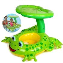 Boia Baby Bote Inflável Com Cobertura Sapinho