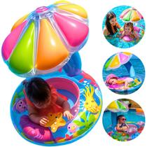 Boia Bebê Piscina Cobertura Infantil Inflável Proteção Solar Boia Bebê Piscina Cobertura Infantil Inflável Proteção Solar