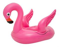 Boia Bote Assento Flamingo Infantil Inflável Piscina Verão