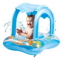 Boia Bote Bebê Cobertura Fralda Infantil Inflável Proteção Boia AZUL