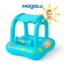 Boia Bote Bebê Cobertura Fralda Infantil Rosa Ou Azul Boia Piscina Bebe 59cm Inflável Protecao