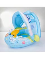 Boia Bote Boca De Peixe Infantil Inflável C/Cobertura Bebe Criança Piscina000 Boia Bote Boca De Peixe Infantil Inflável C/Cobertura Bebe Criança Piscina000
