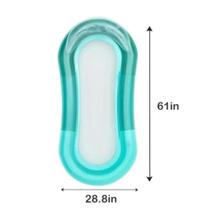 Boia Bote Cama Inflável com Encosto de Cabeça Espreguiçadeira Aquática Piscina Praia Lago Tamanho Ad