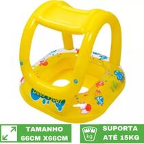 Boia Bote Com Assento E Coberto Inflável Bebe Infantil Boia Bote Com Assento E Coberto Inflável Bebe Infantil