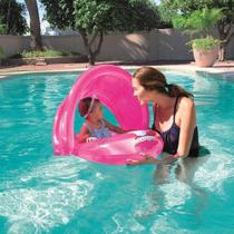 Boia Bote Com Cobertura Proteção Solar Upf50 Rosa Menina