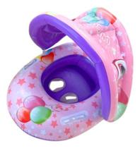 Boia Bote Infantil Com Proteção Solar Cobertura Bebê Piscina