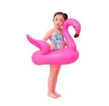 Boia Bote Infantil Flamingo Bebe Fralda Inflável Piscina