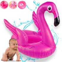 Boia Bote Infantil Flamingo Para Piscina Fralda Perninhas
