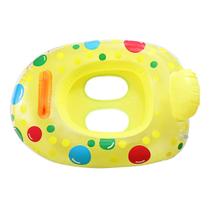 Boia Bote Infantil Inflável 60cm Assento Fralda Carrinho Bolinhas Coloridas p/ Piscina Praia Calor Verão Parque Aquático Bebe Criança - GiftUtil