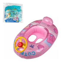 Boia Bote Infantil Inflável Carro Com Volante - 1342-6 Boia Bote Infantil Inflável Carro Com Volante - 1342-6