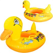 Boia Bote Infantil Inflável com Fralda para Piscina Patinho Segurança Conforto Bebê
