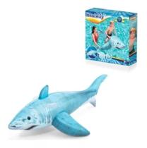 Boia Bote Infantil Inflável Tubarão Shark Realístico Alças