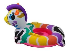Boia Bote Infantil Piscina Zebra Verão Colorido