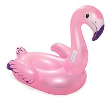 Boia Bote Inflável Infantil Flamingo Piscina Lazer 1,27m - BESTWAY