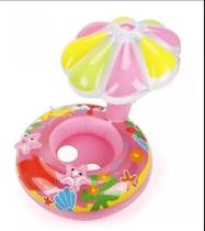 Boia Bote Inflável Modelo Fralda com Cobertura Cogumelo 75 cm +6 anos - Sun way