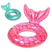 Boia Bote Inflável Redonda Sereia Piscina Praia