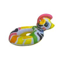 Boia Bote Inflável Zebra Colorida Infantil