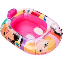 Boia Bote Princesas Inflável Infantil C/ Fralda Para Piscina - Etitoys