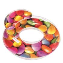 Boia Circular com Encosto Delight Bestway 118x117cm Boia Circular com Encosto Delight Bestway 118x117cm