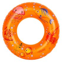 Boia Circular Decorada 64cm Laranja