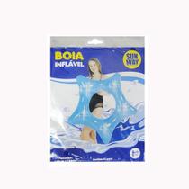 Boia Circular Inflavel Estrela Gliter 110X106Cm Boia Circular Inflavel Estrela Gliter 110X106Cm