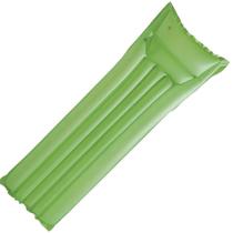 Boia Colchão Bronzeador Inflável Liso Verde Para Piscina
