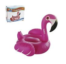 Boia colchão inflável flamingo gigante com alças 140 x 132 cm