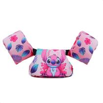 Boia Colete de Braço Peitoral Infantil Personagens Divertidos Kids Piscina Praia Não Fura Segurança