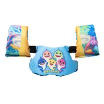 Bóia Colete Infantil Baby Shark (azul) Boia De Braço Piscina